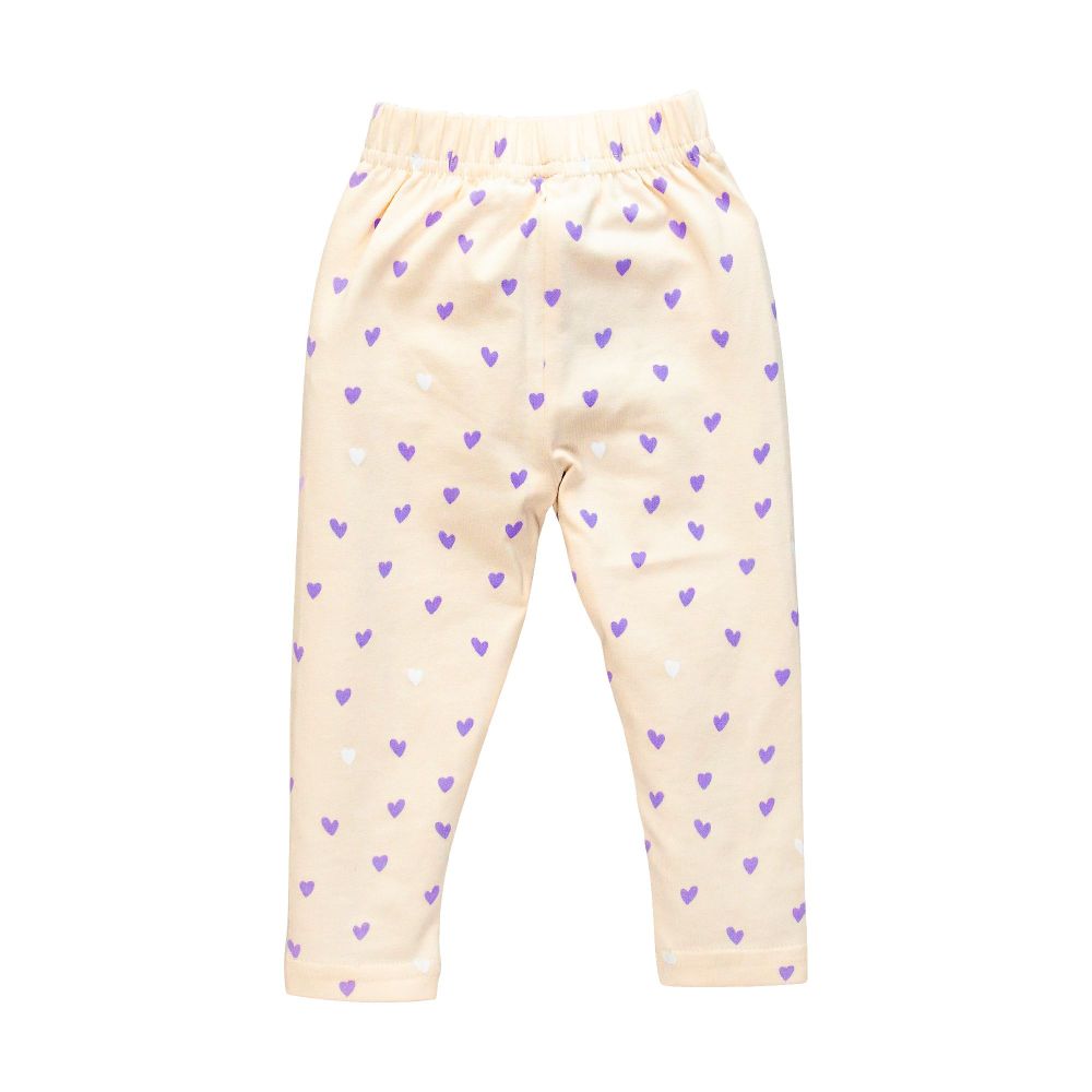 The Nest Jersey Pajama Heart Print, UniCorn Purple