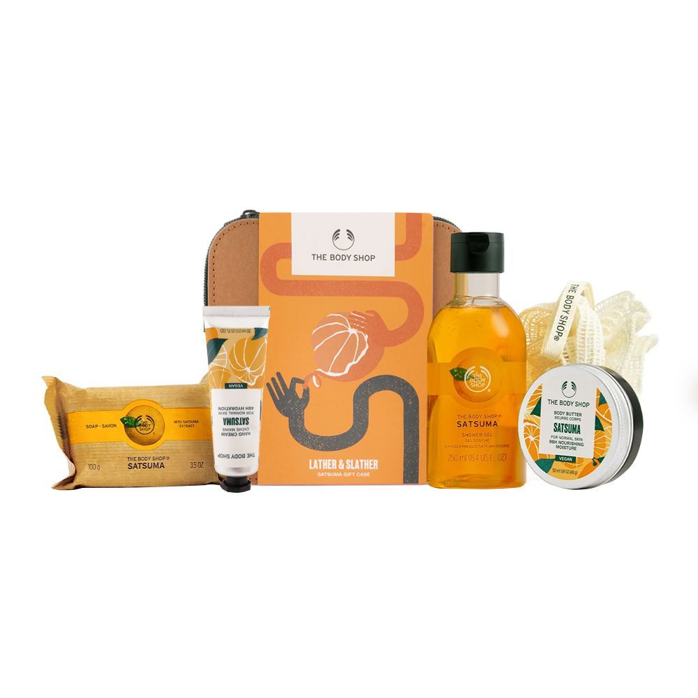 Body Shop Lather & Slather Satsuma Gift Set, 17181