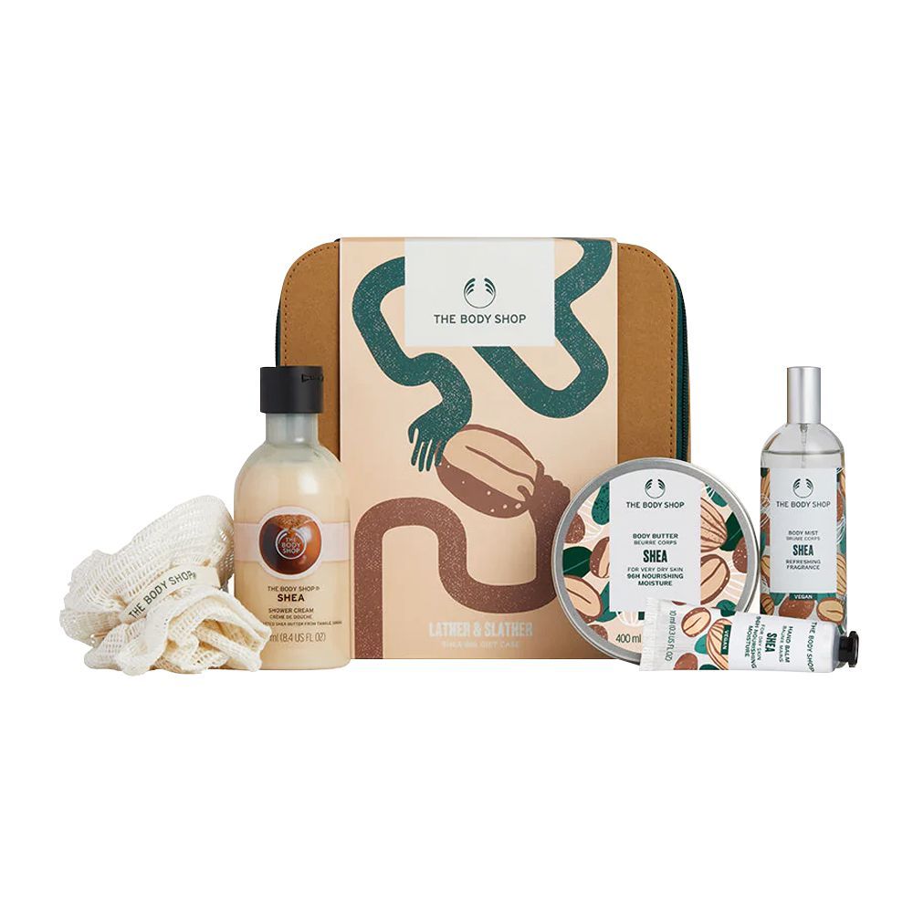 Body Shop Lather & Slather Shea Big Gift Set, 17183