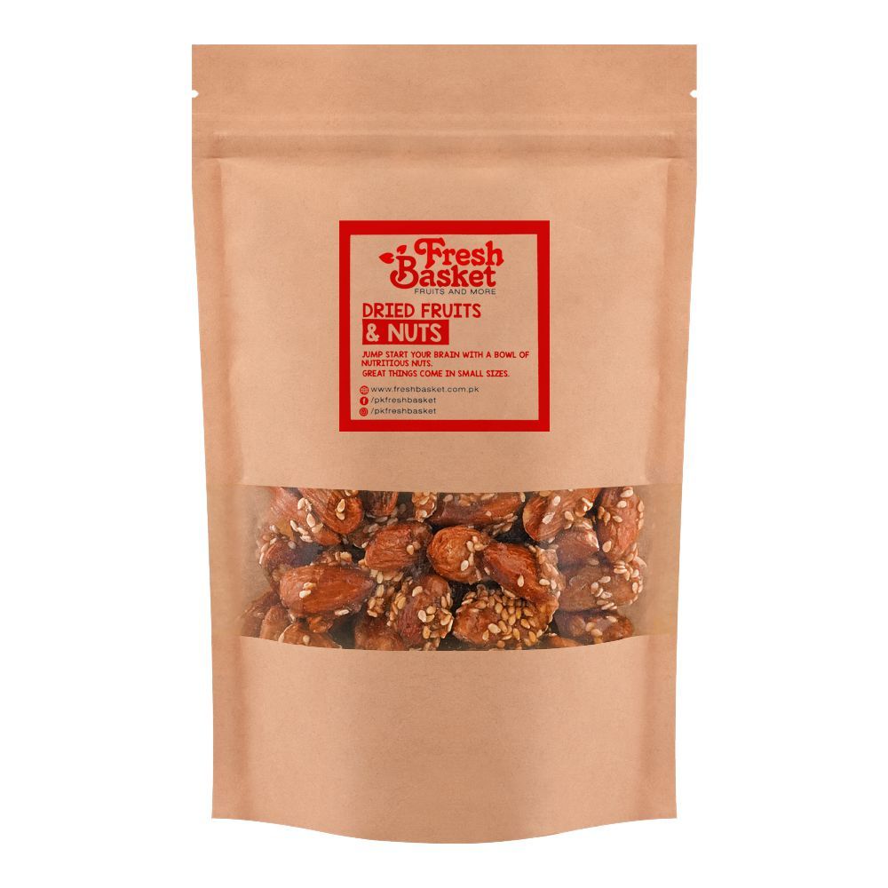 Fresh Basket Almonds, Caramel Coated, 200g