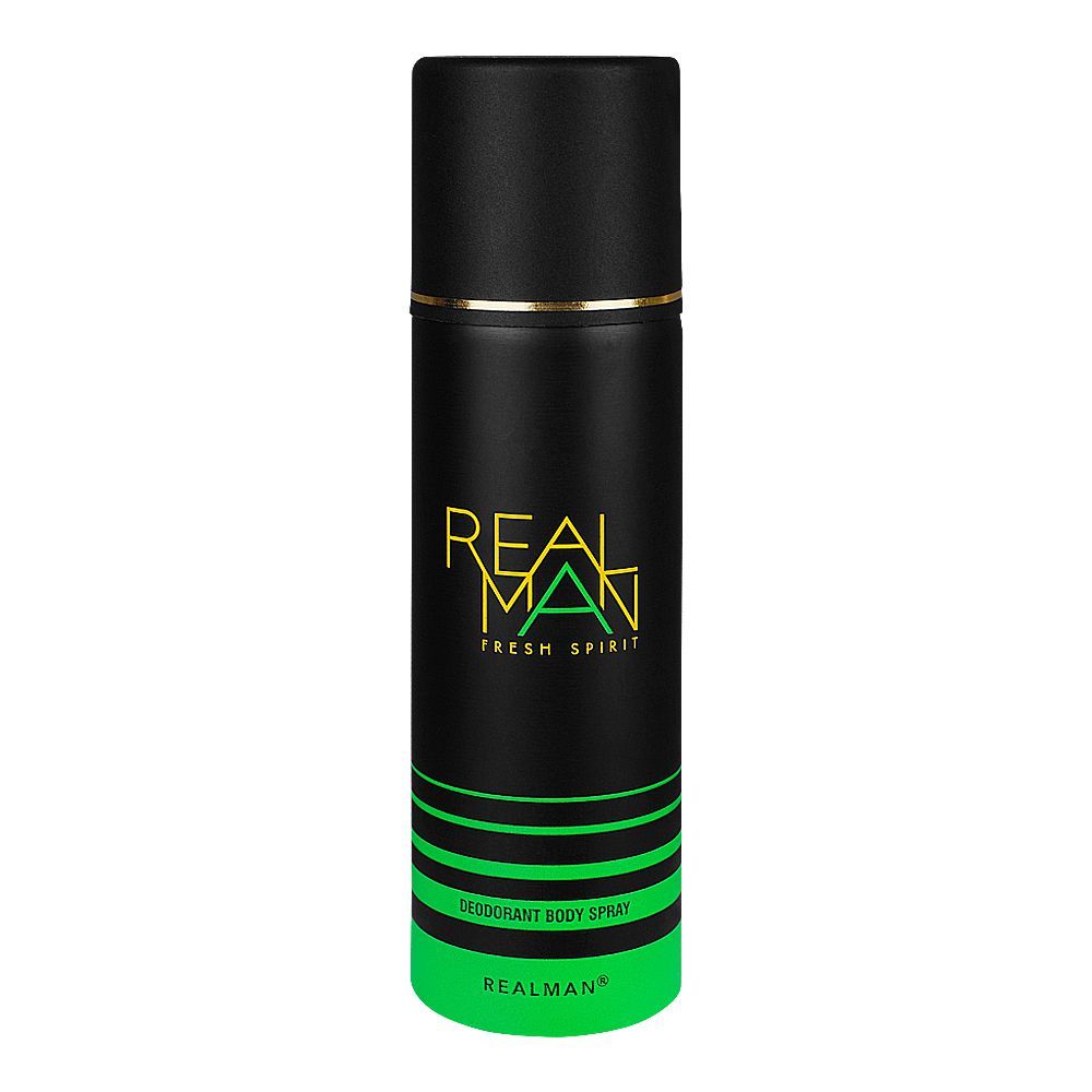 RealMan Fresh Spirit Deodorant Body Spray, 150ml