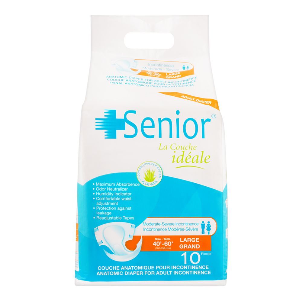 Senior Adult Diaper 100cm-150cm, Large, 10-Pack