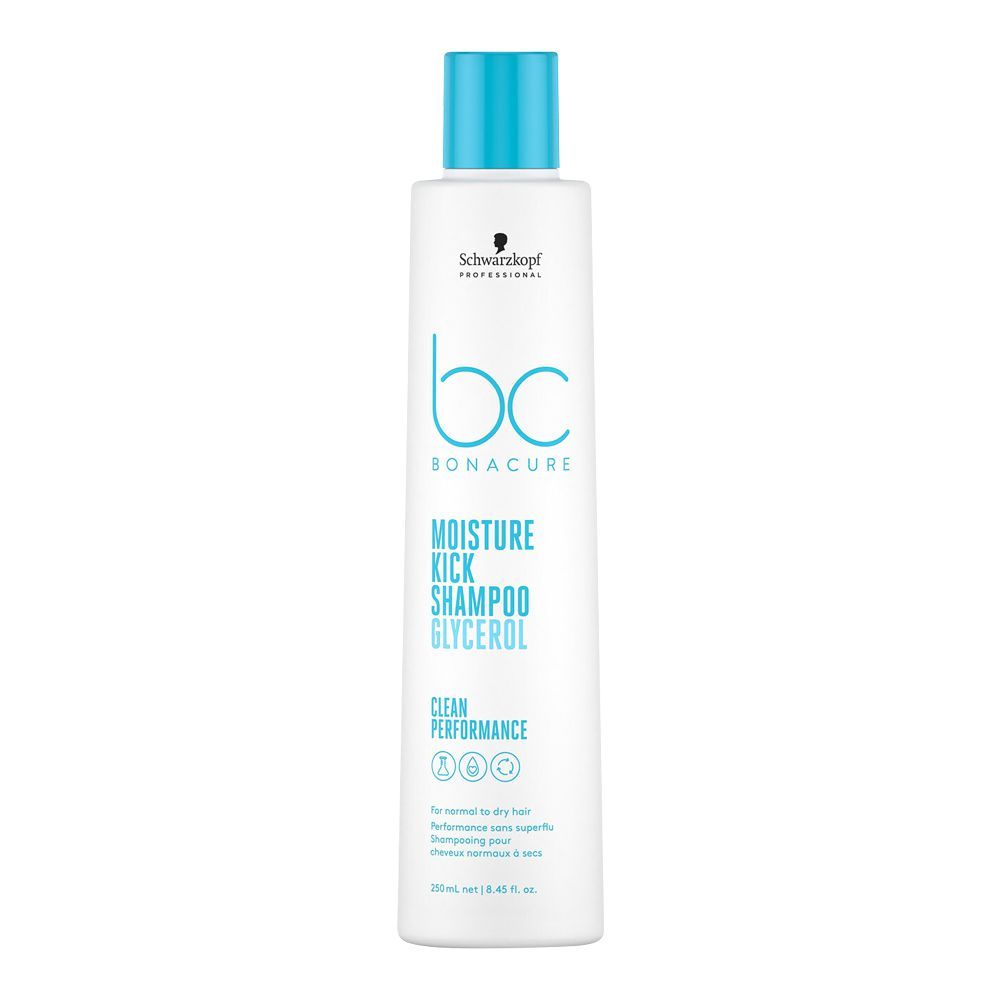 Schwarzkopf BC Bonacure Moisture Kick Glycerol Normal To Dry Hair Shampoo, For Normal To Dry Hair, 250ml