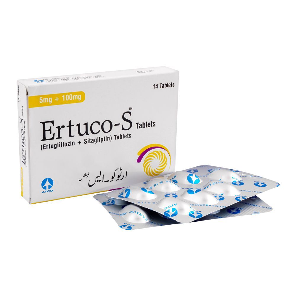 ATCO Laboratories Ertuco-S Tablet, 5mg + 100mg, 14-Pack