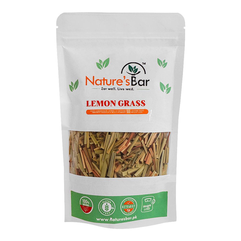 Nature's Bar Organic Lemon Grass Tea 35g, Herbal Tea, Boost Metabolism