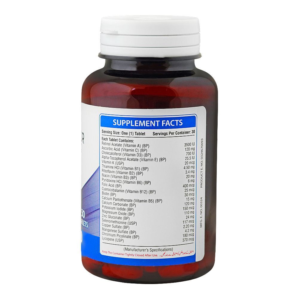 M Rasheed Nutrifactor Nutrifactor Multi Factor One A Day Food Supplement Tablet, 30-Pack
