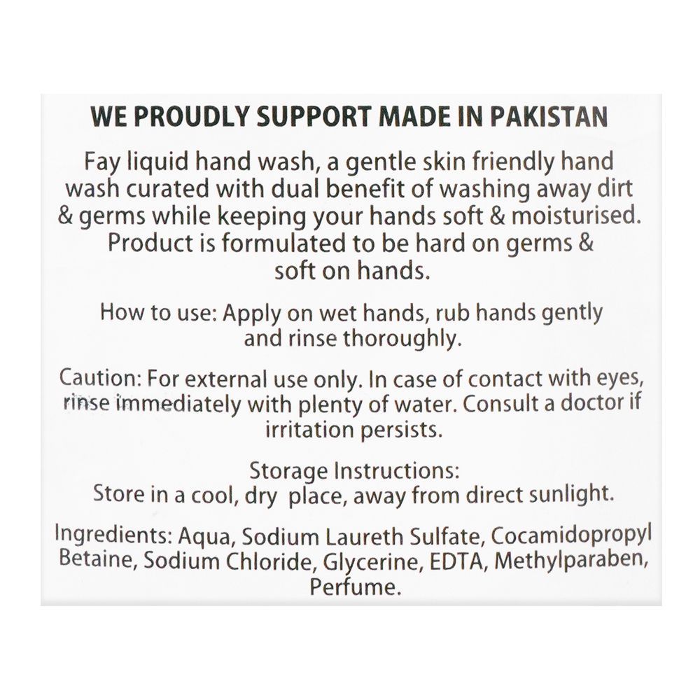 Buy Fay Aqua Fusion Anti-Bacterial Liquid Hand Wash, 500ml Online at ...