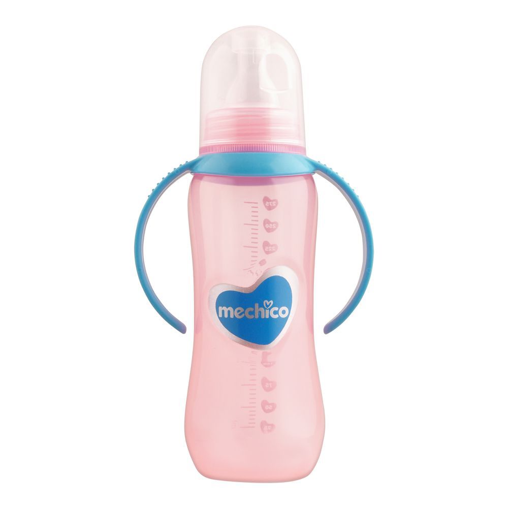 Mechico Shine Handle Feeding Bottle, 275ml