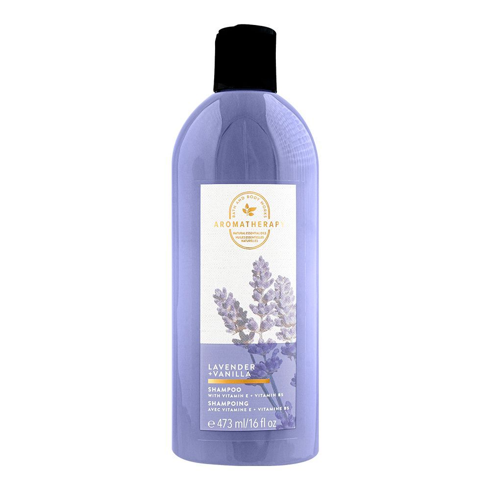 Bath & Body Works Aromatherapy Lavender + Vanilla Shampoo, For All Hair Types, 473ml