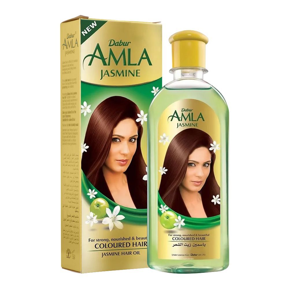 Dabur Amla Jasmine Hair Oil, For Strong, Nourished & Beautiful Colored Hair, 200ml