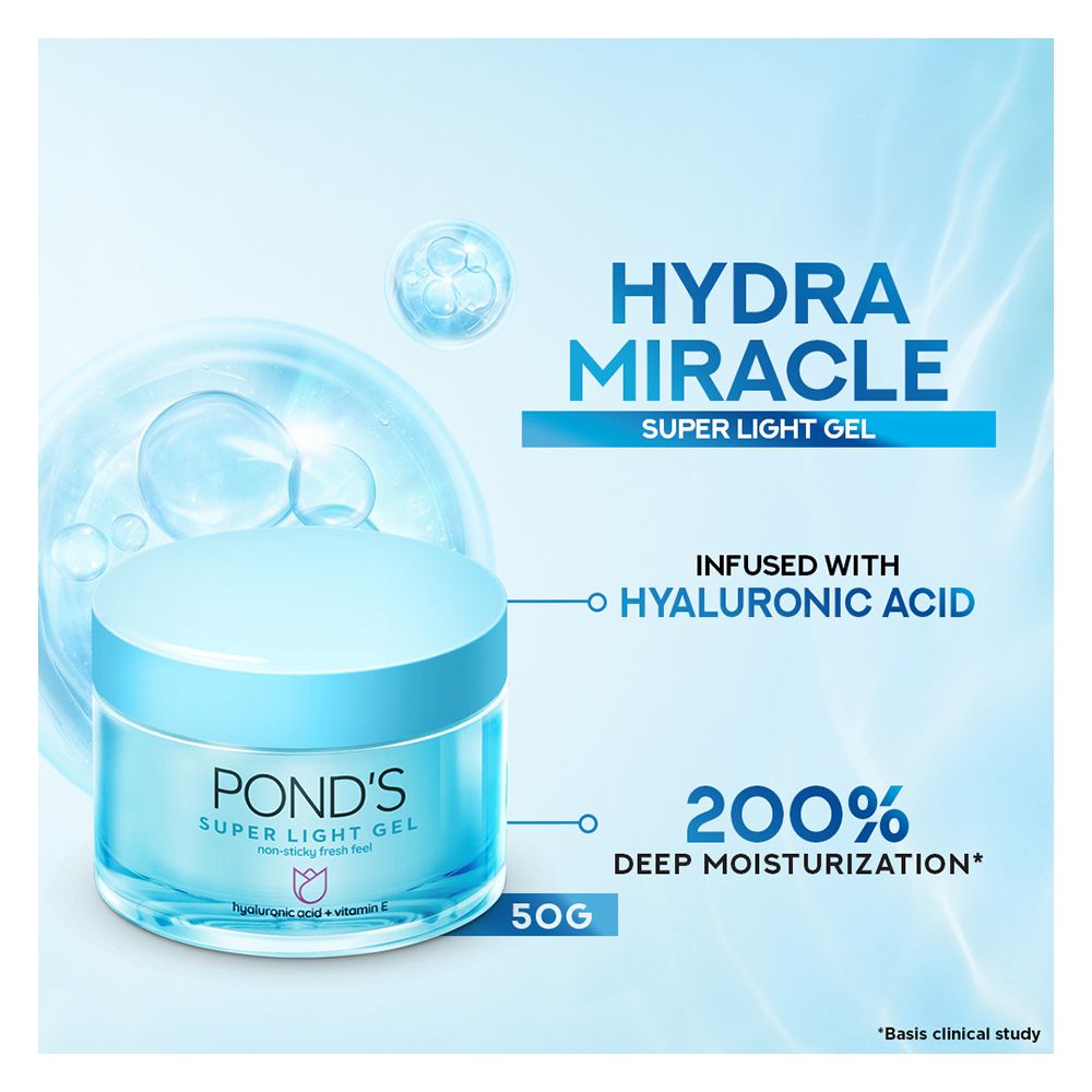 Pond's Super Light Gel, Hydrated Dewy Skin, 50g