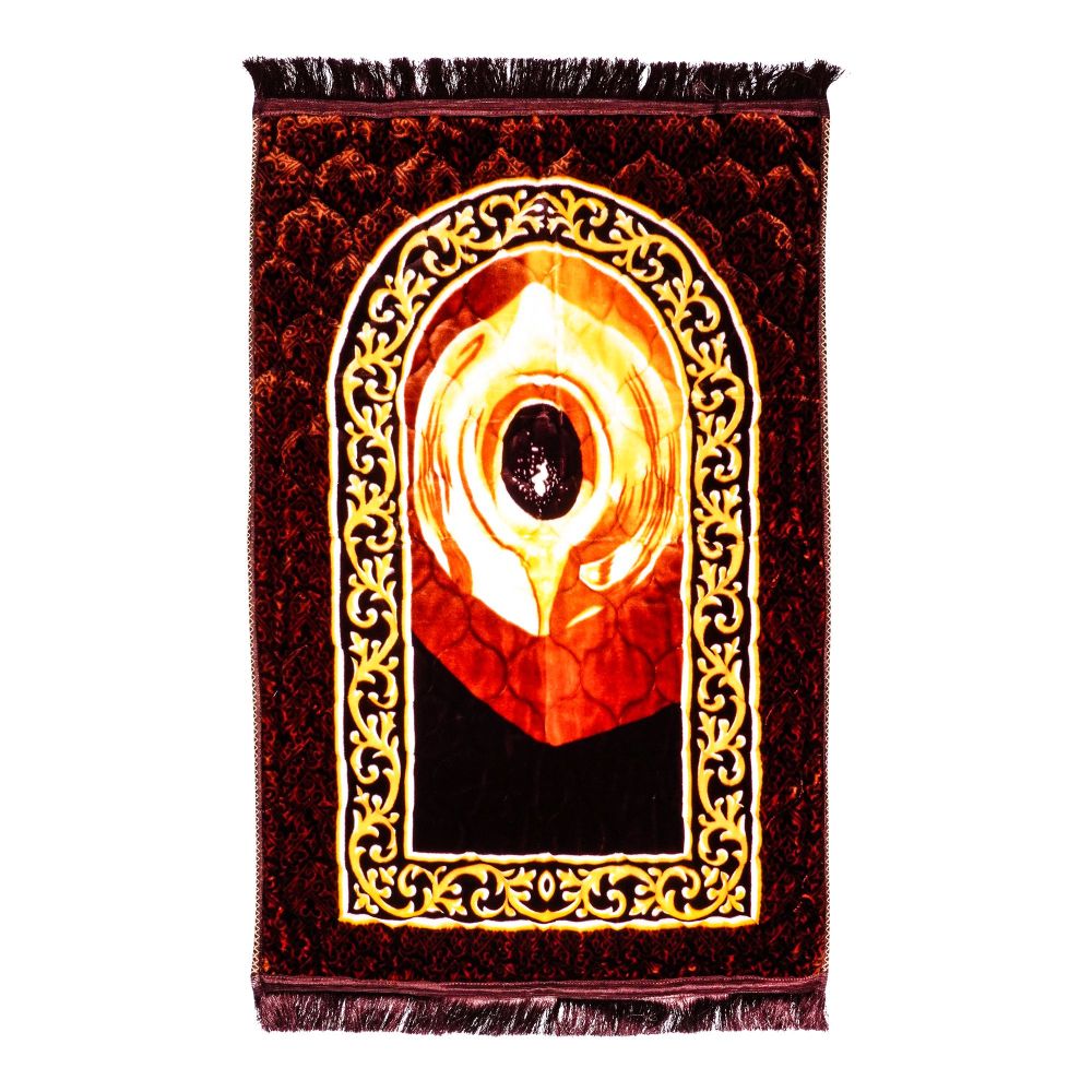 Red N Bed Hajar Al-Aswad Prayer Mat, Hadiya Gift Box, Brown