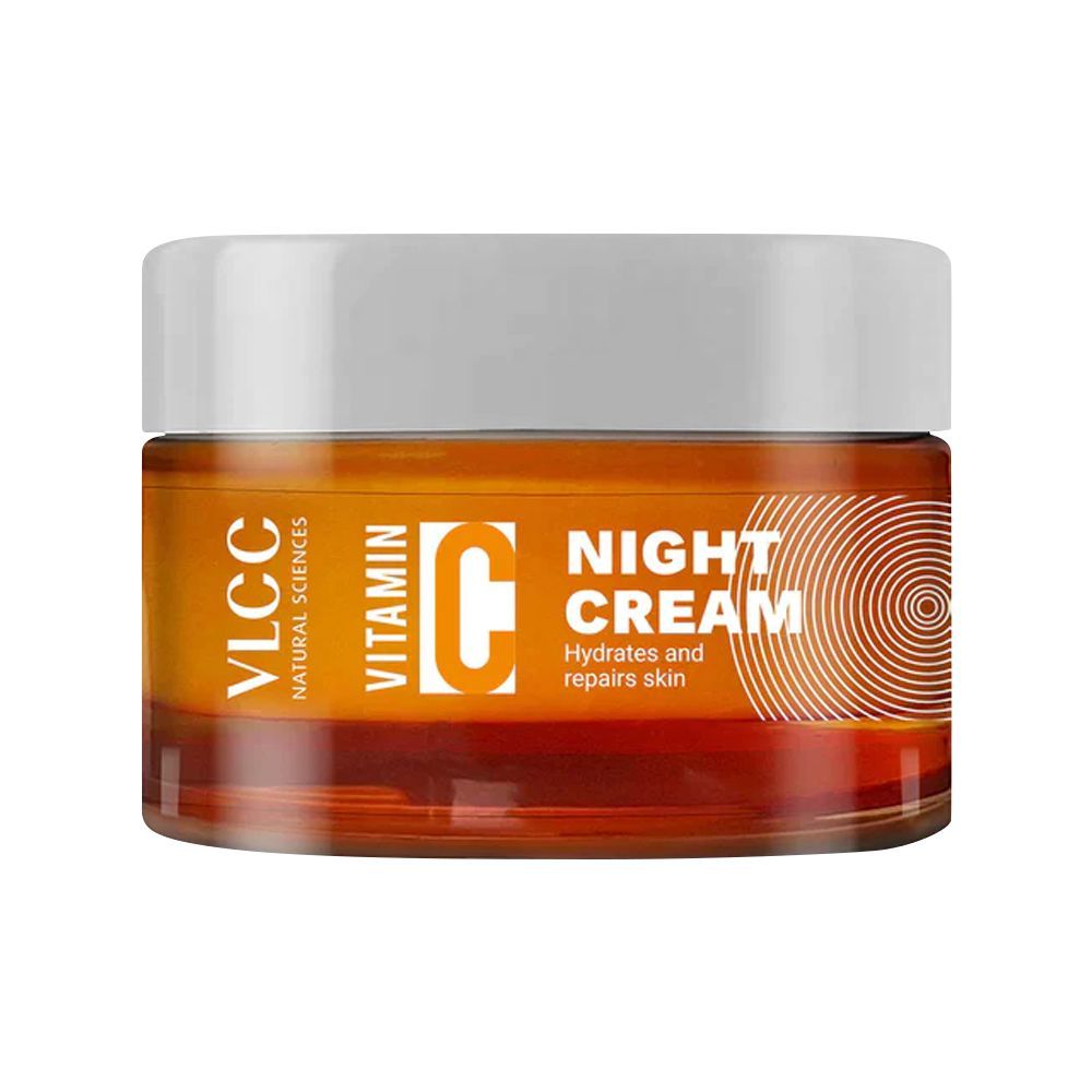 VLCC Natural Sciences Vitamin C Night Cream, Hydrates & Repairs Skin, 50g