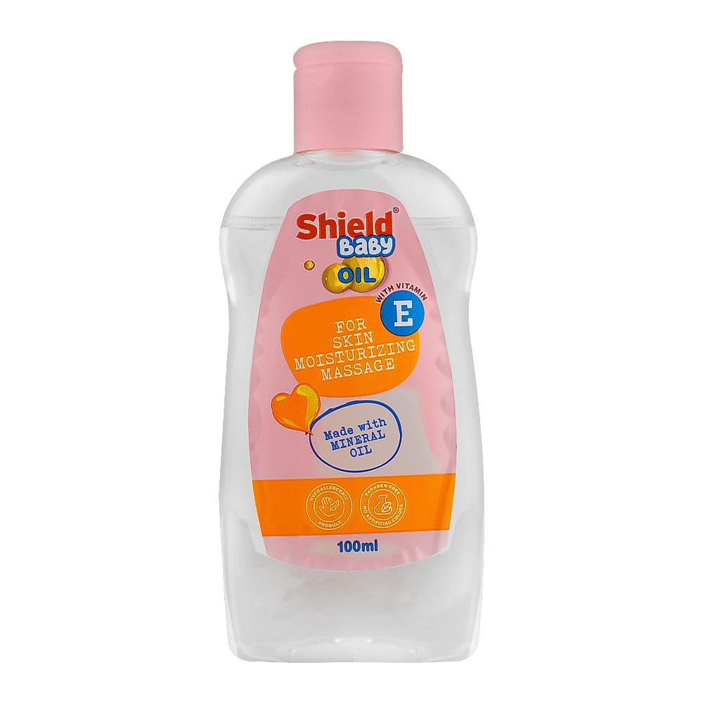 Shield Vitamin E Baby Oil, For Skin Moisturizing Massage, 100ml