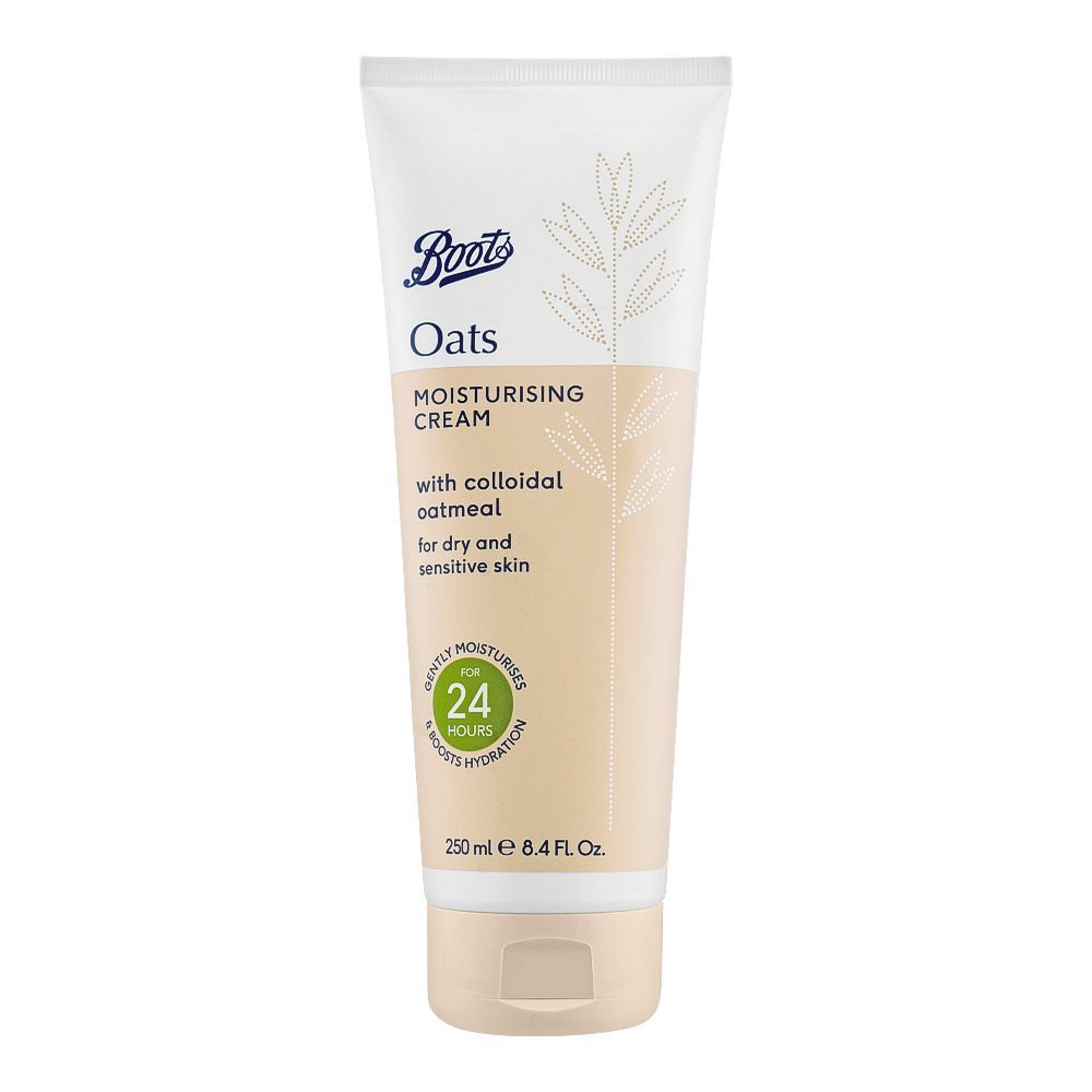 Boots Oats Dry And Sensitive Skin Moisturising Cream, For Dry & Sensitive Skin, 250ml