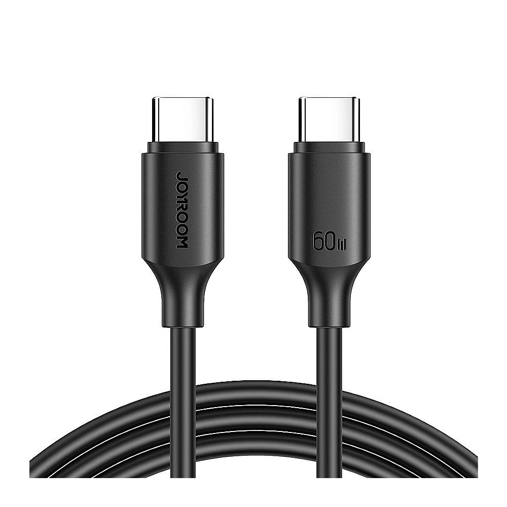 Joyroom 60W Type-C To Type-C Fast Charging Data Cable 1m, Black, S-CC060A9