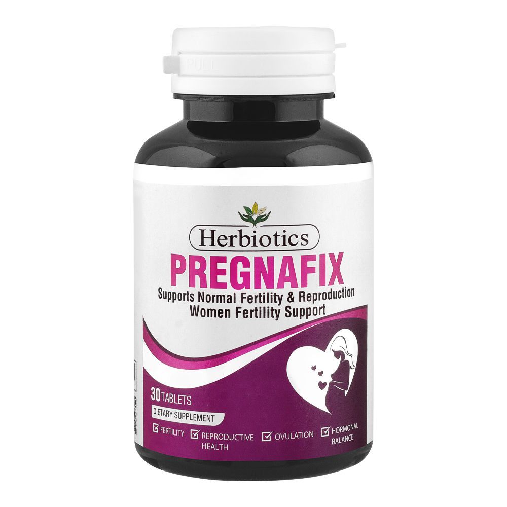 Herbiotics Pregnafix, Supports Normal Women’s Fertility & Reproduction, Dietary Supplement, 30-Pack