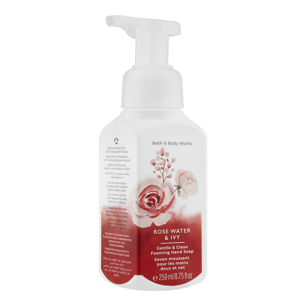 Bath & Body Works Rose Water & Ivy, Gentle & Clean Foaming Hand Soap, 259ml