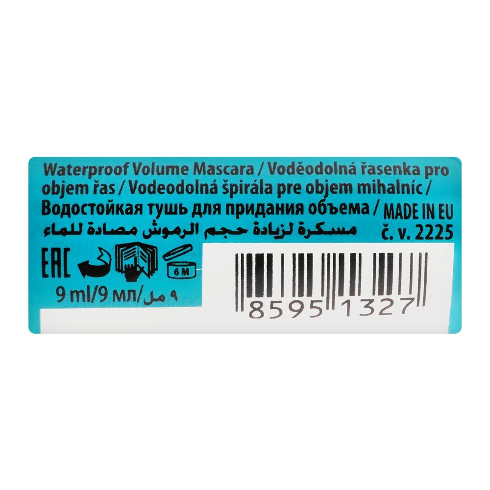 Dermacol Volume Mania Mascara – Wasserfeste Wimperntusche | Schwarz, 9 Ml