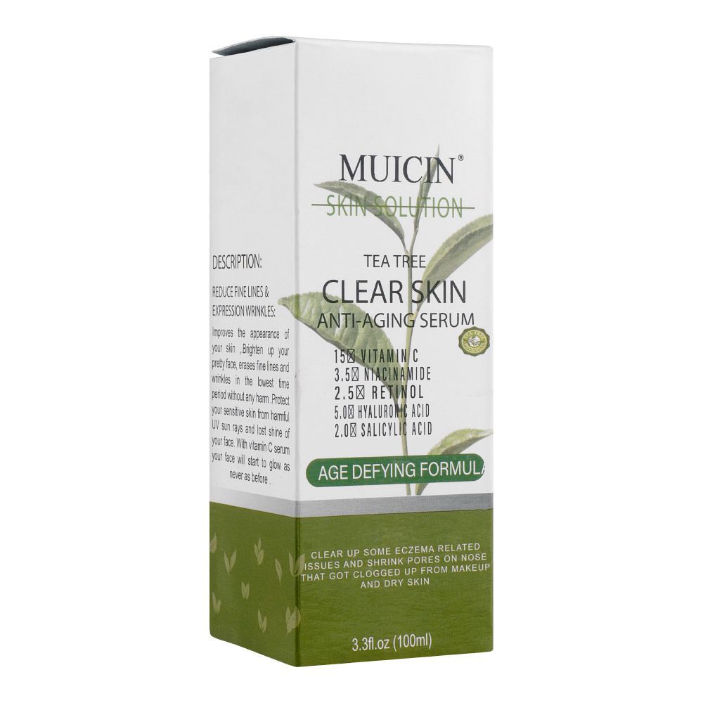 Muicin Tea Tree Clear Skin Anti-Aging Serum, 100ml