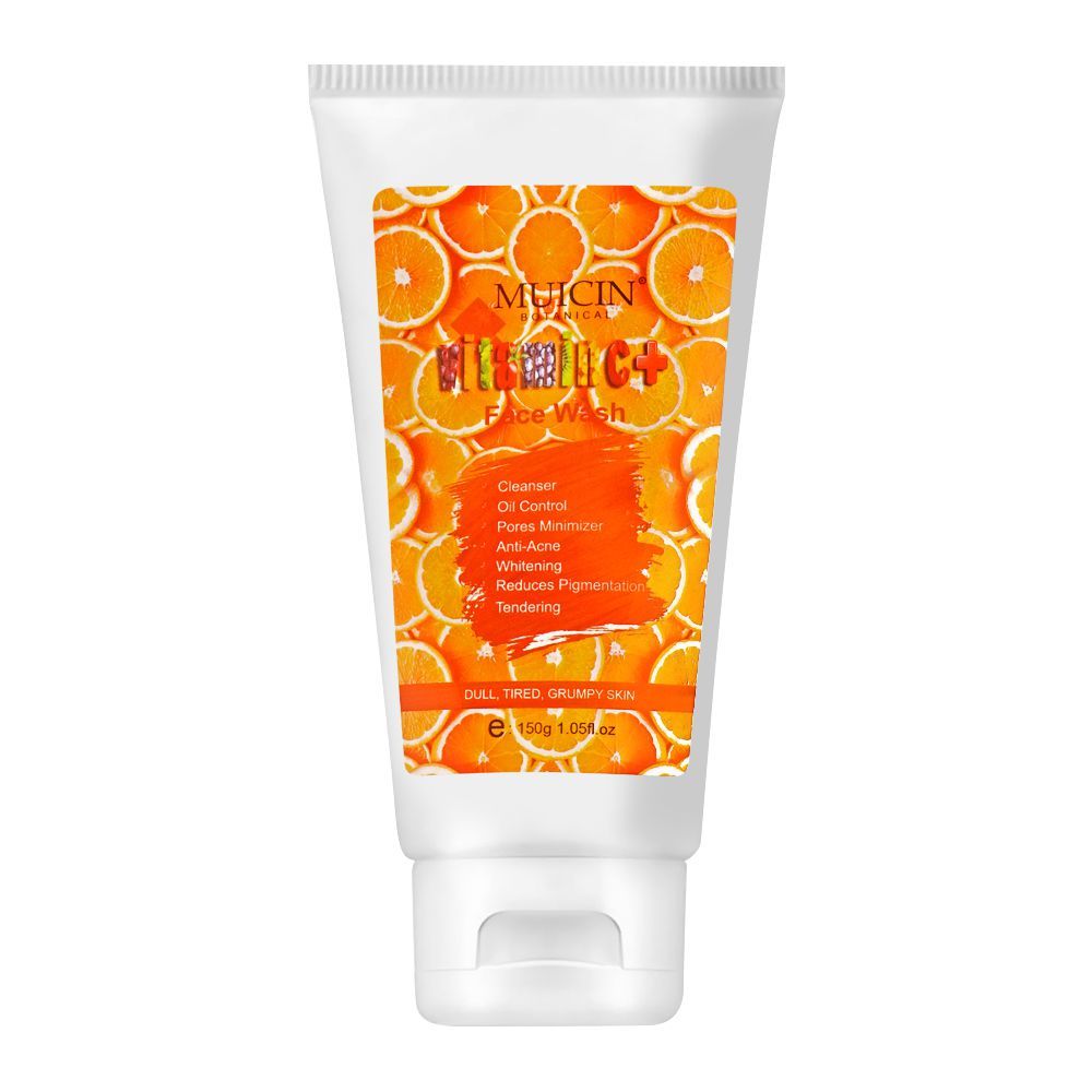 Muicin Vitamin C+ Dull, Tired & Grumpy Skin Face Wash, 150g