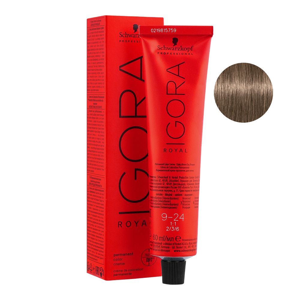 Schwarzkopf Igora Royal Hair Color, 8-19, Light Blonde Cendre Violet