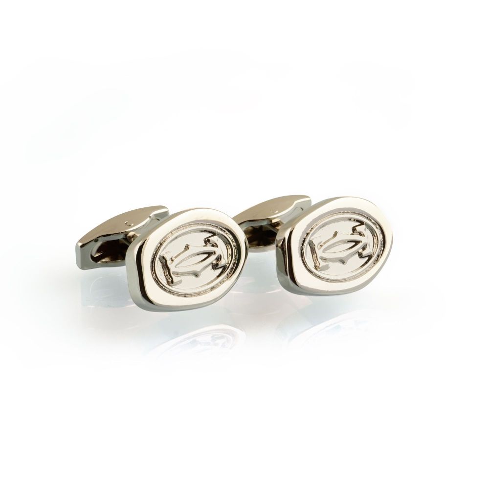 CRT Cufflinks For Men, Silver, C-05