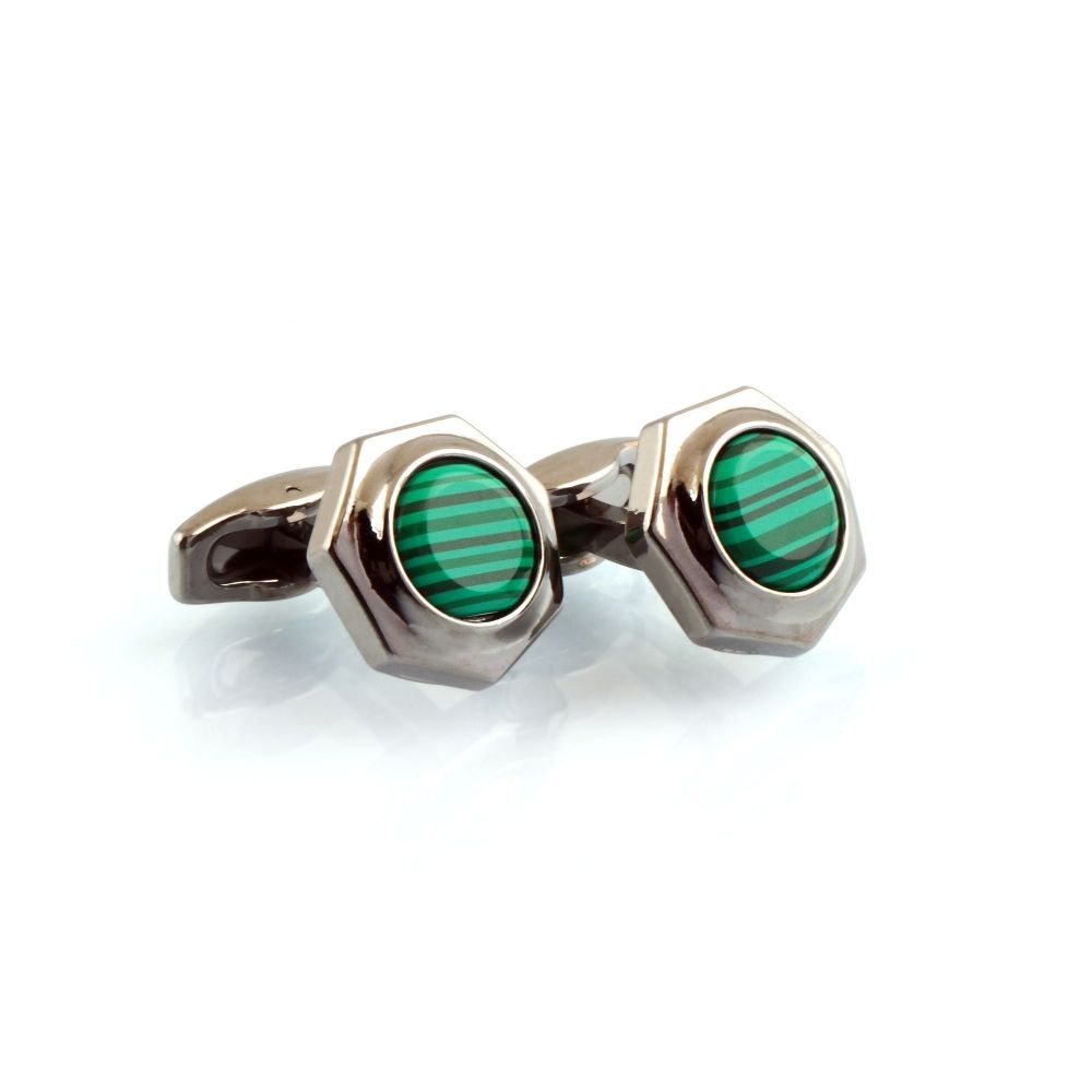 CRT Cufflinks For Men, Black C-10