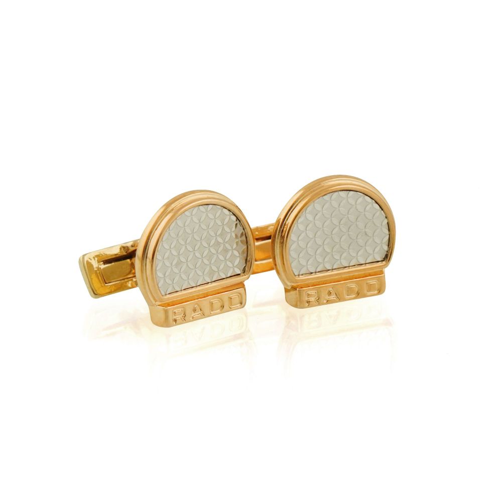 RD Cufflinks For Men, Rose Gold, C-15