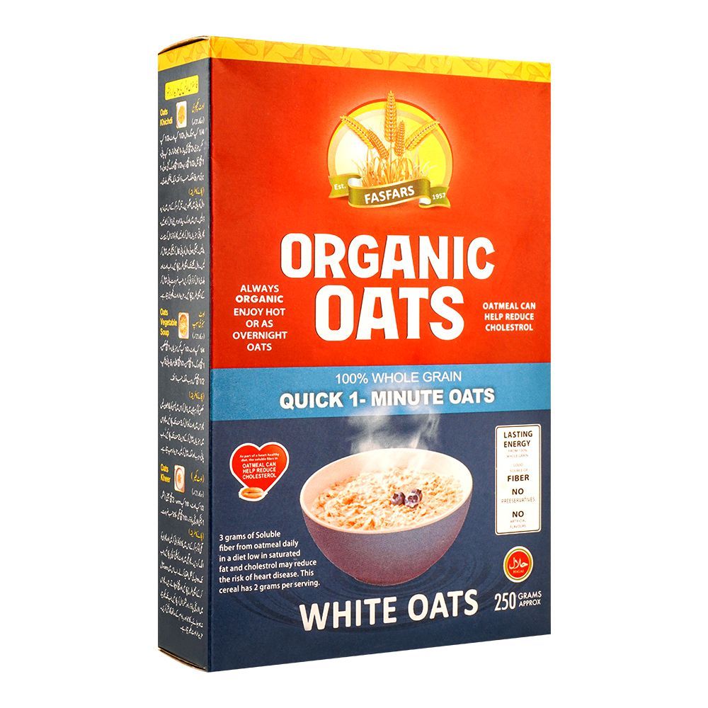 Fasfars Organic Oats, 250g