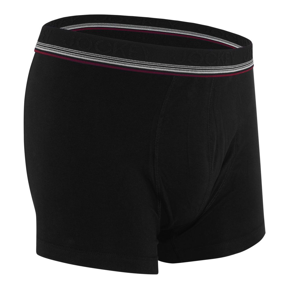 Jockey Fashion Waist Band Knit Boxer Black, 4022-999