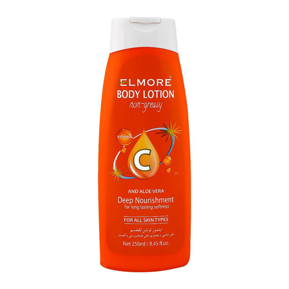 Elmore Deep Nourishment Non-Greasy And Aloe Vera Body Lotion, For All Skin Types, 250g