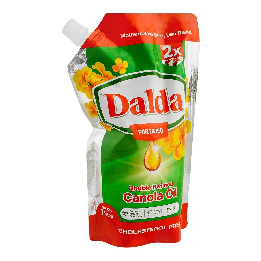 Dalda Canola Oil Standy Pouch, 1 Liter