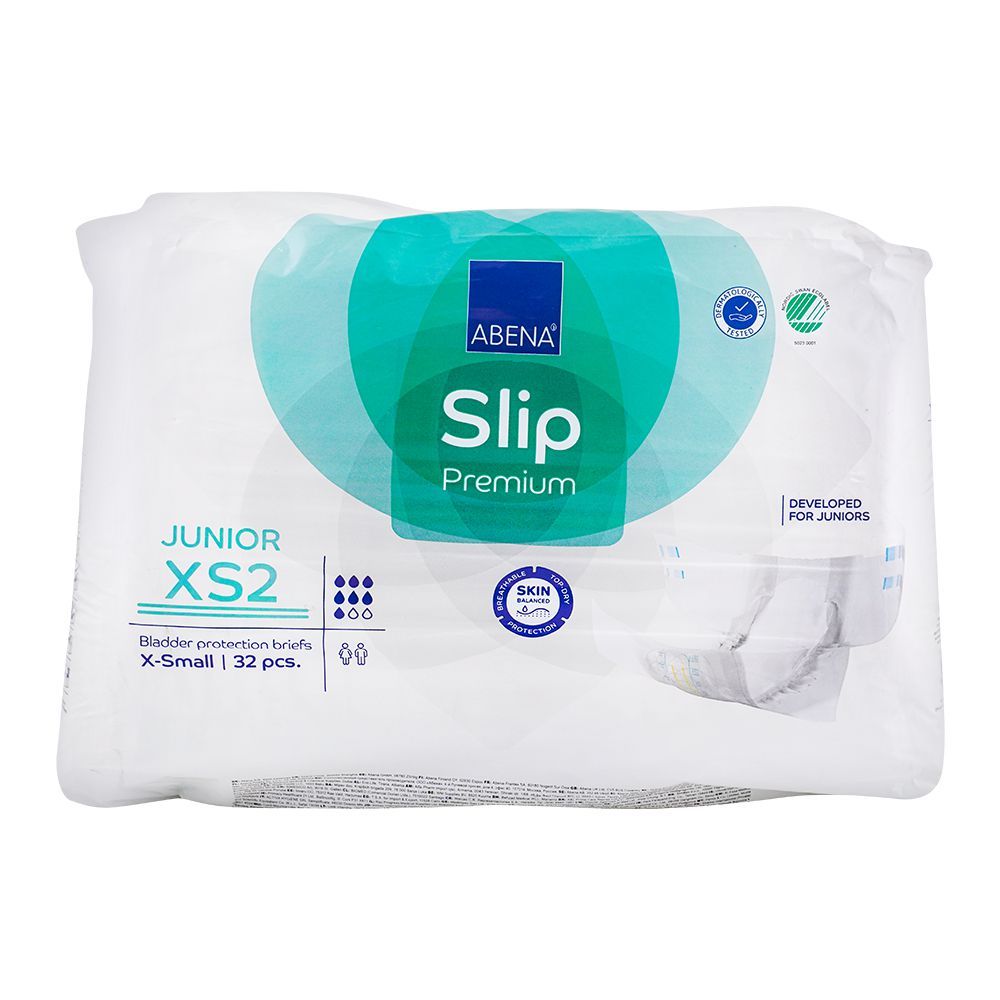 Abena Slip Premium Bladder Protection Briefs Junior, XS2 X-Small, 32-Pack