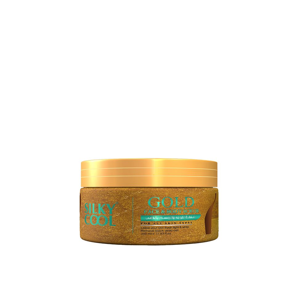 Silky Cool Gold Face & Body Scrub, For All Skin Types, 200ml