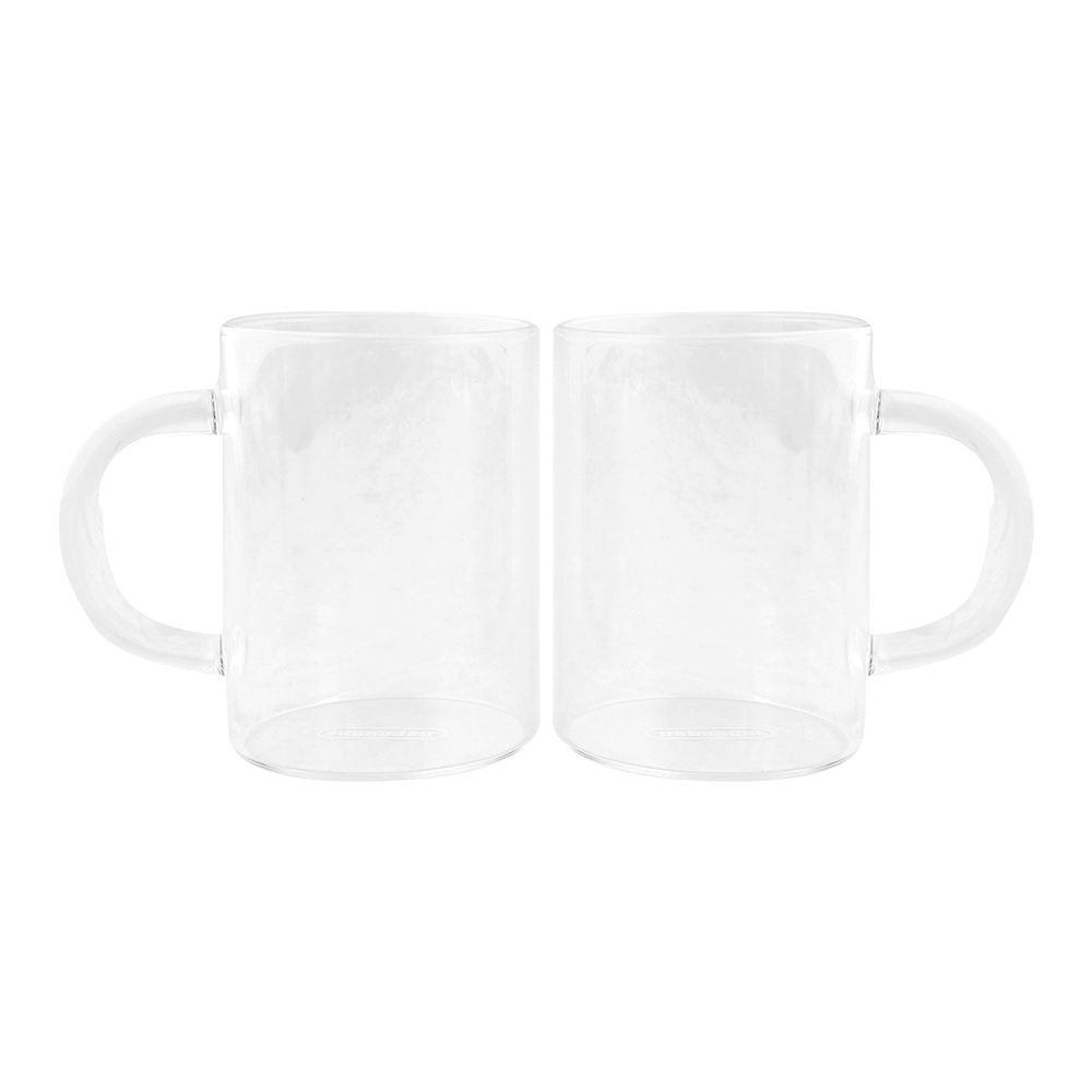 DeLonghi Glass Coffee Mugs, 2x 250ml, DLSC320