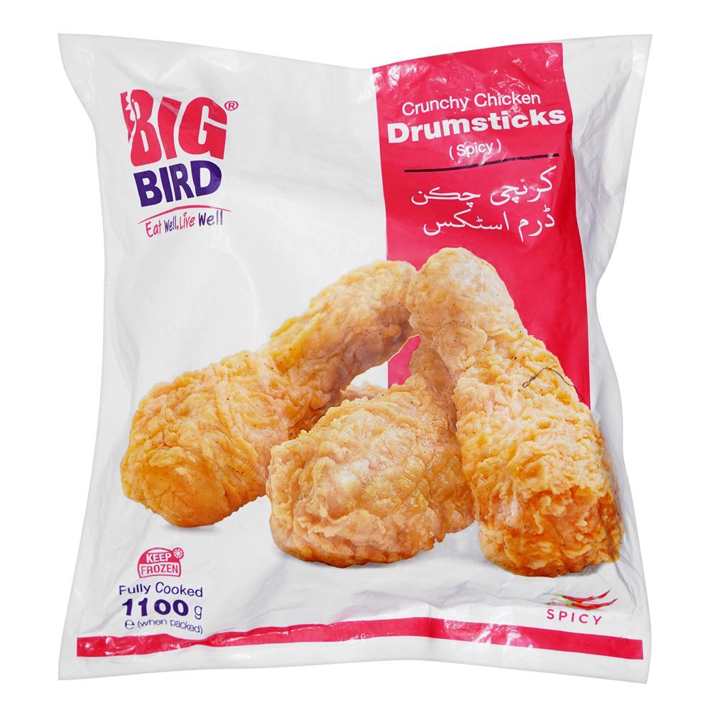 Big Bird Spicy Crunchy Chicken Drumsticks, Frozen, 1100g 