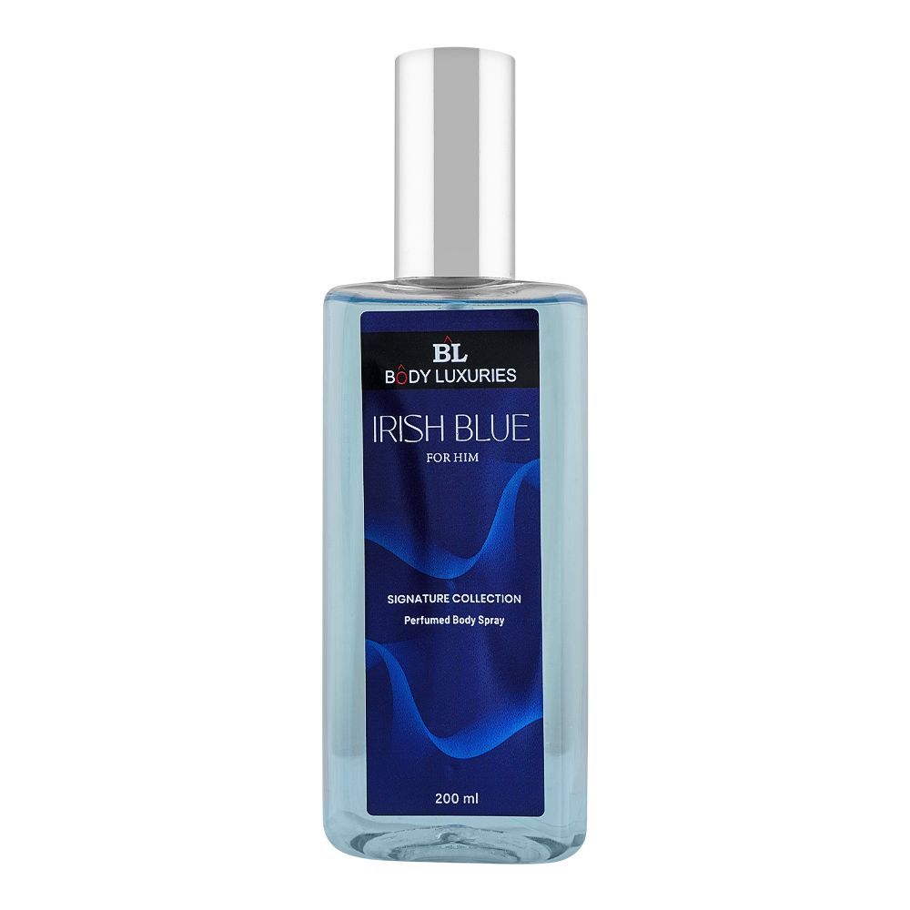 Body Luxuries Irish Blue For Him Perfumed Body Spray, For Men, 200ml