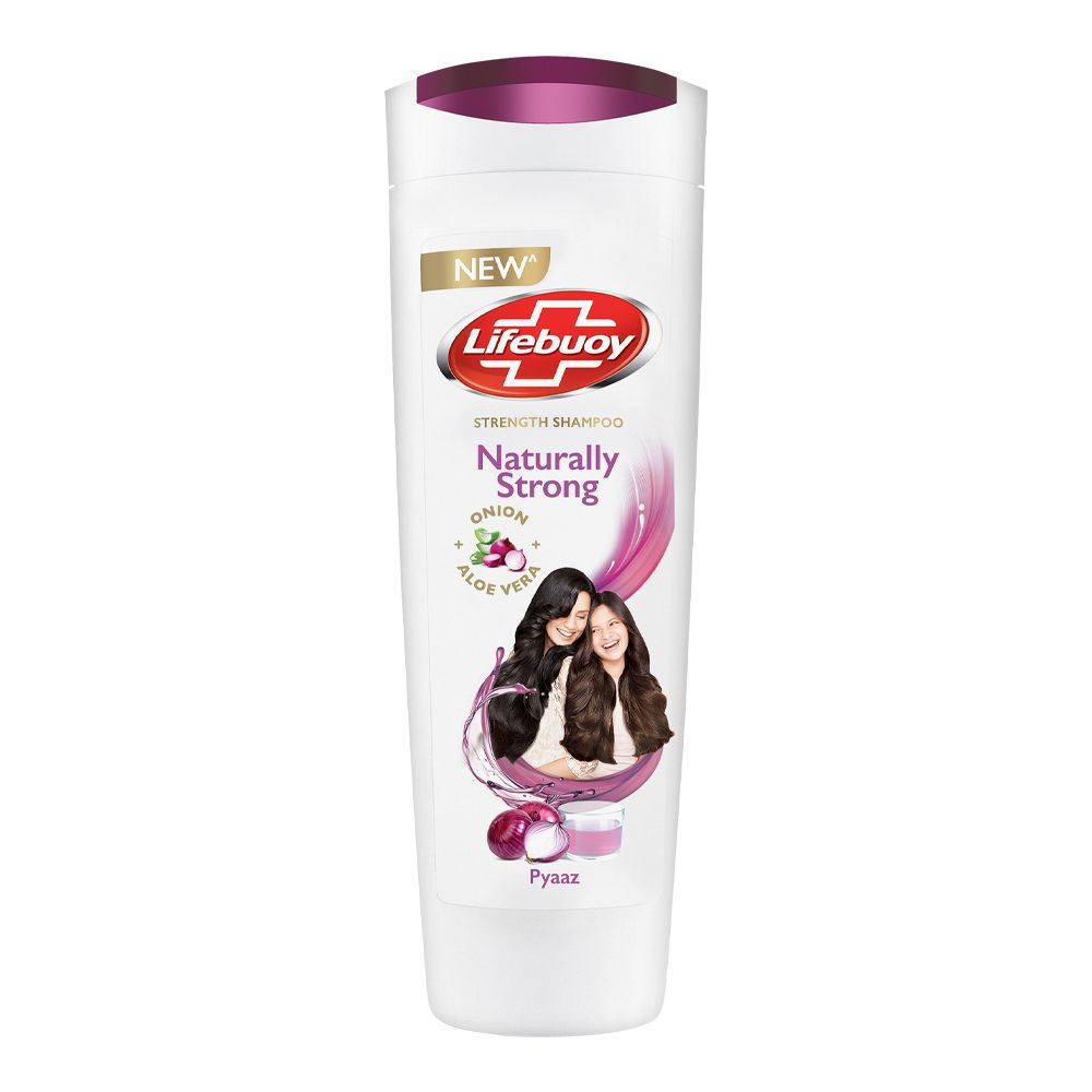 Buy Lifebuoy Naturally Strong Onion + Aloe Vera Strength Shampoo, 370ml ...