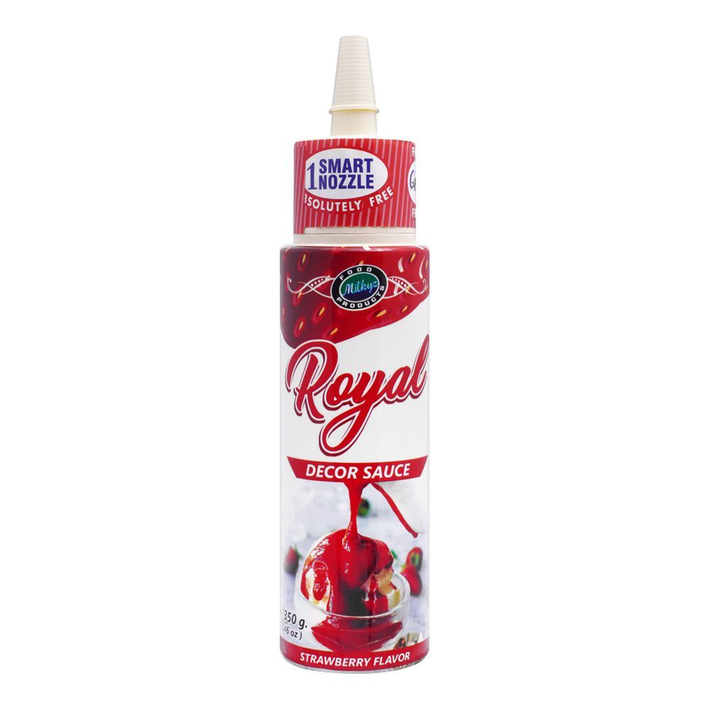 Milkyz Food Royal Decor Strawberry Sauce, 350g