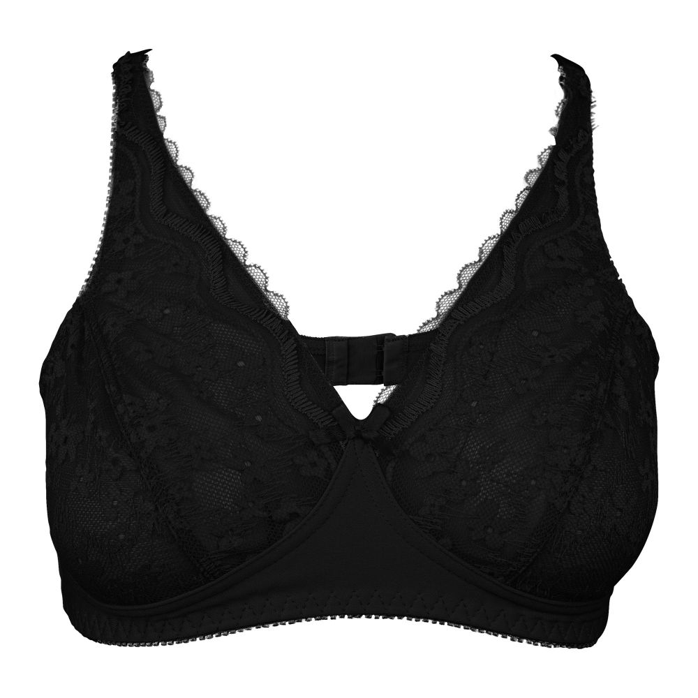 IFG Blossom Lace Bra, Black, 005