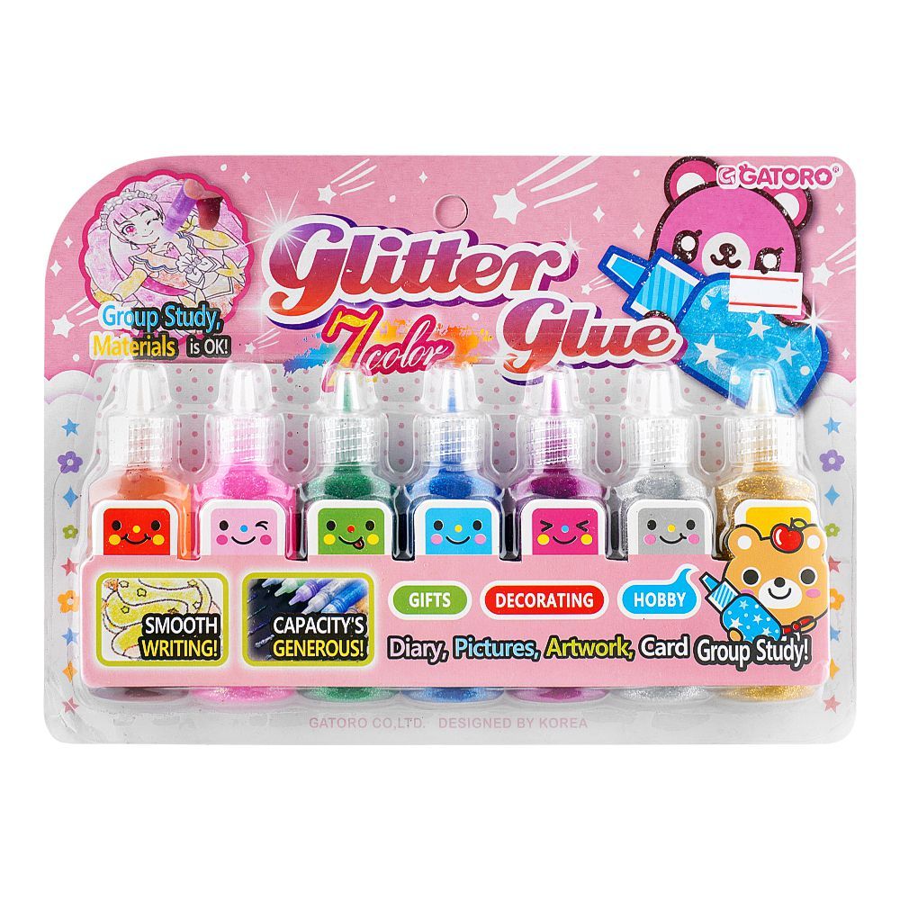 SJ Glitter Glue, Pink, 2073