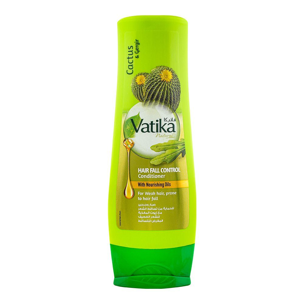 Dabur Vatika Cactus & Gergir Hair Fall Control Nourishing Oils Conditioner, For Weak Hair, 180ml