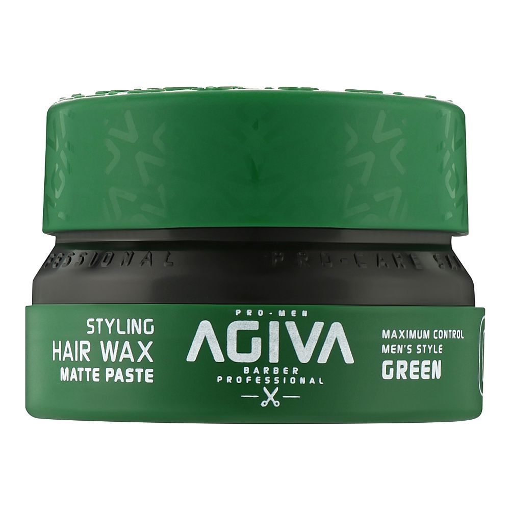 Agiva Professional Hair Styling Wax Green, Matte Paste 03, 155ml