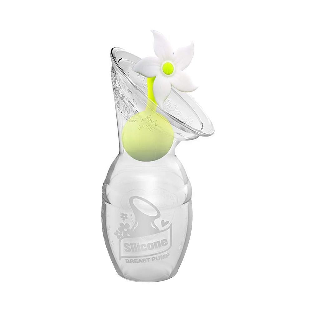 Haakaa Silicone Breast Pump & Flower Stopper Set, Gen. 1, GBHK020-W