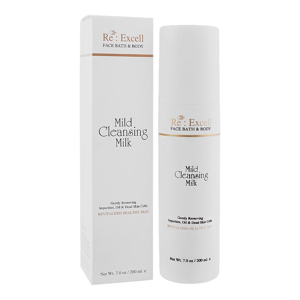 Re : Excell Face Bath & Body Mild Cleansing Milk, 200ml