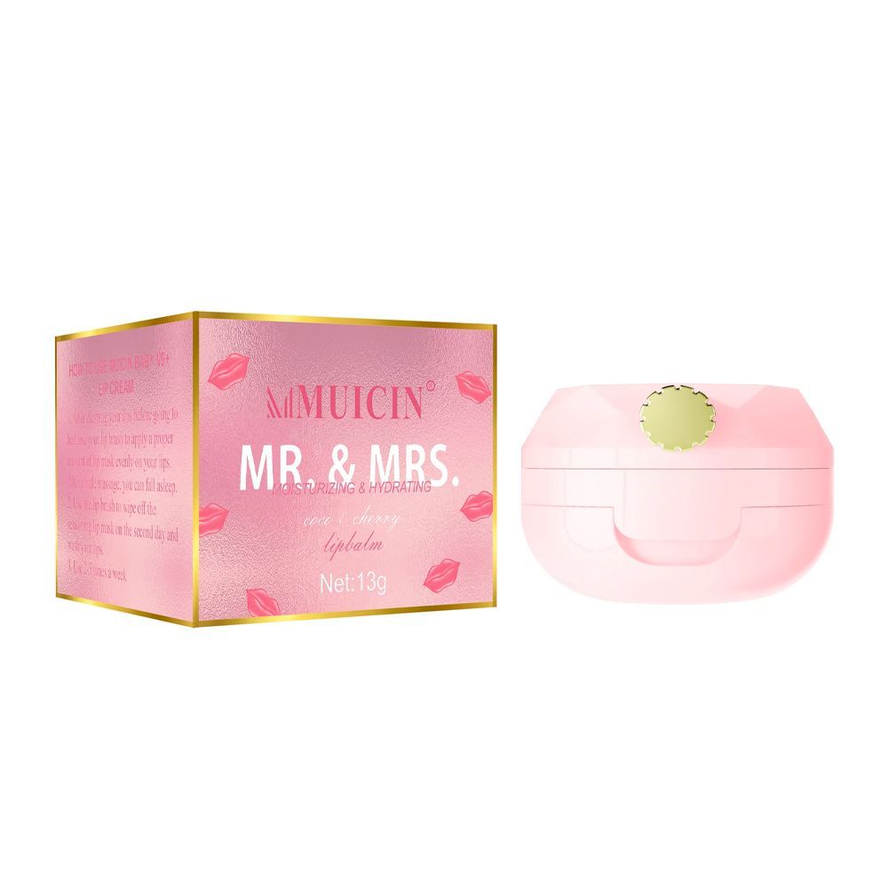 Muicin Mr. & Mrs Coco & Cherry Moisturizing & Hydrating Lip Balm, 13g