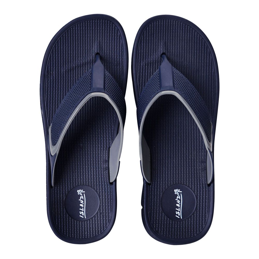 Bata Gent's Rubber Slipper, Blue, 8779332