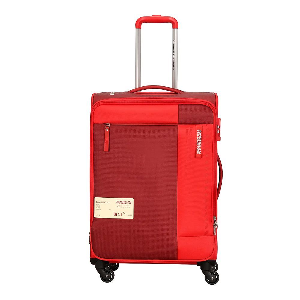 American Tourister Marina 4W Spinner Trolley Bag, 70x46x29.5 cm, Red