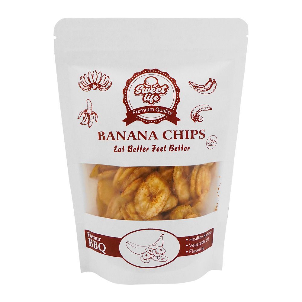 Sweet Life Banana Chips BBQ, 95g